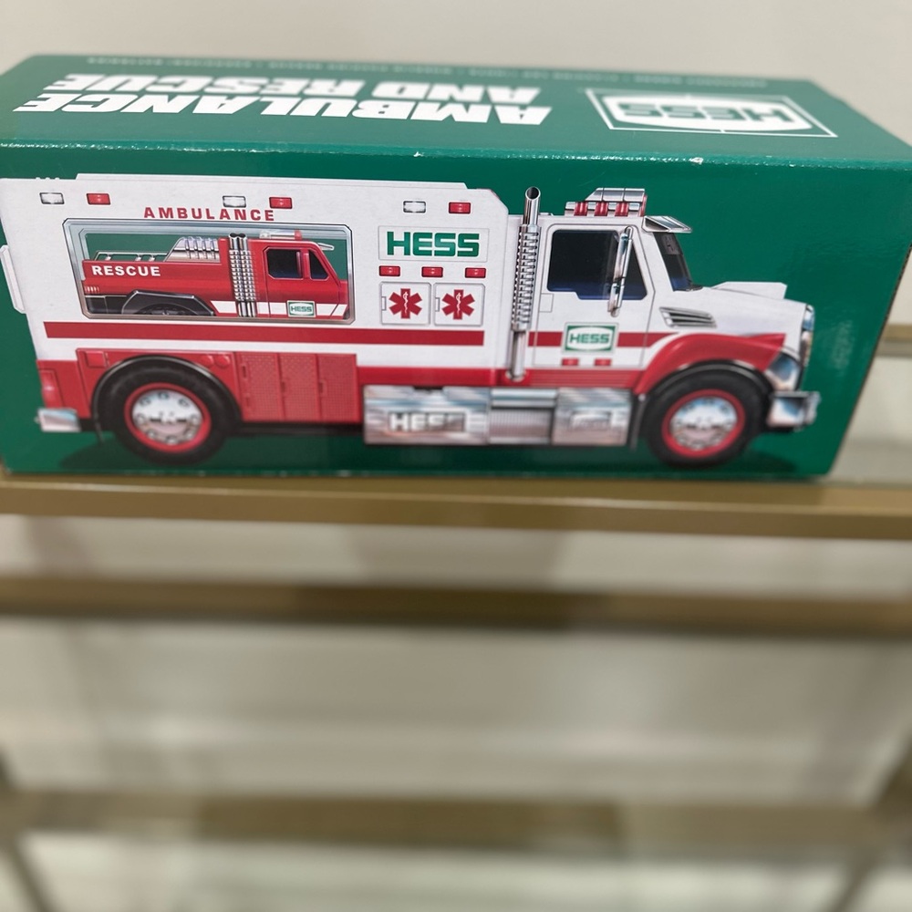2020 Hess Ambulance and Rescue Toy Truck - Red and White